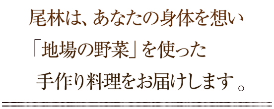 手作り料理をお届けします。